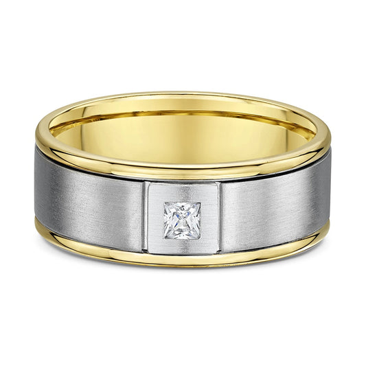 Two Tone Gold and Diamond Band