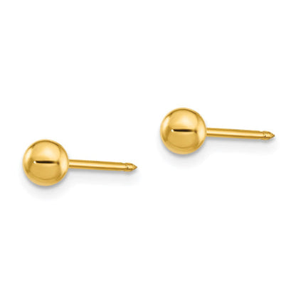 Inverness 24k Plated 4mm Ball Post Earrings