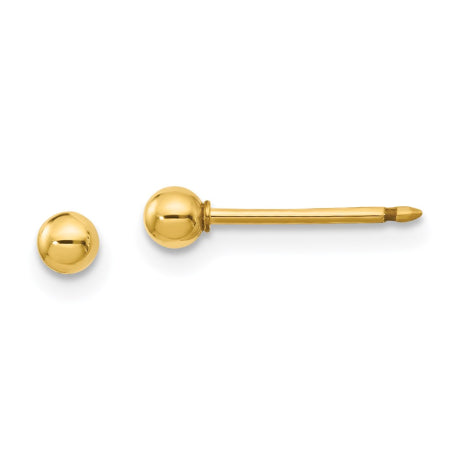 Inverness 14k 3mm Ball Post Earrings