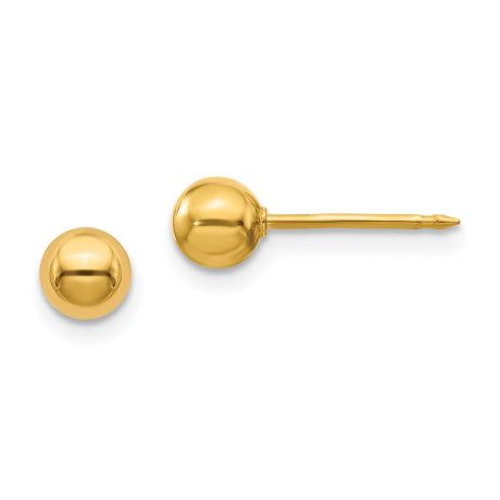 Inverness 14k 5mm Ball Post Earrings