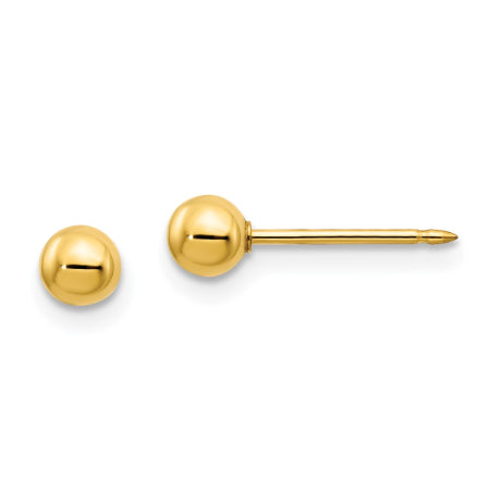 Inverness 14k 4mm Ball/Long Post Earrings