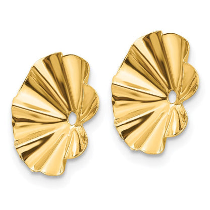 14k Polished Fancy Earring Jackets