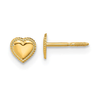 14k Madi K Heart Earrings