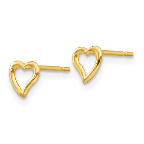 14k Madi K Children's Heart Post Earrings