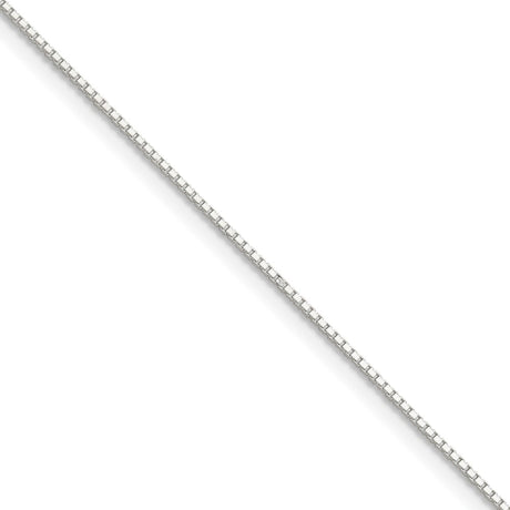 Sterling Silver .8mm 8 Sided Diamond-cut Box Chain