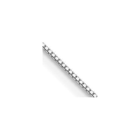 Sterling Silver Rhodium-plated .8mm Box Chain