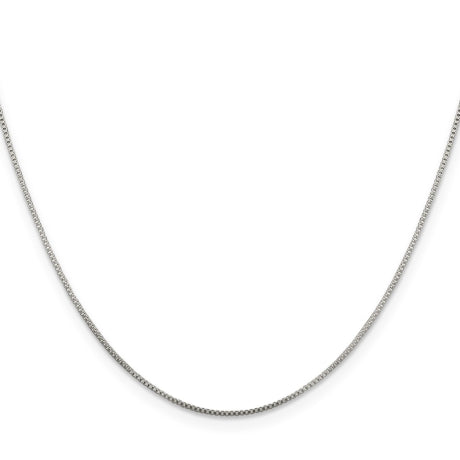 Sterling Silver Rhodium-plated .8mm Box Chain