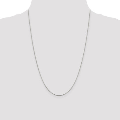 Sterling Silver Rhodium-plated .8mm Box Chain