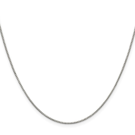 Sterling Silver Rhodium-plated .9mm Box Chain