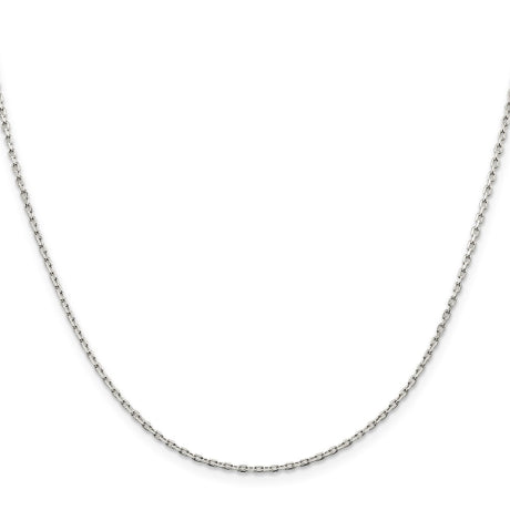 Sterling Silver 1.5mm Beveled Oval Cable Chain