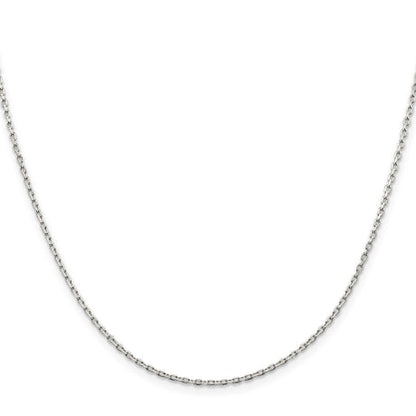 Sterling Silver 1.5mm Beveled Oval Cable Chain