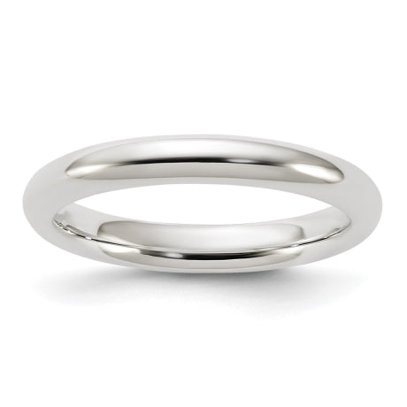 Sterling Silver 3mm Comfort Fit Size 4 Band