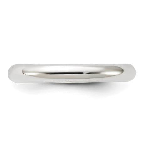 Sterling Silver 3mm Comfort Fit Size 7 Band