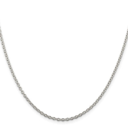 Sterling Silver 2.25mm Cable Chain