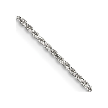 Sterling Silver 1.1mm Diamond-cut Rope Chain