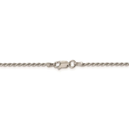 Sterling Silver 1.7mm Diamond-cut Rope Chain