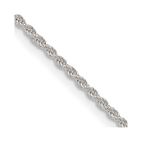 Sterling Silver 1.5mm Solid Rope Chain