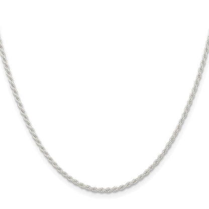 Sterling Silver 1.8mm Solid Rope Chain