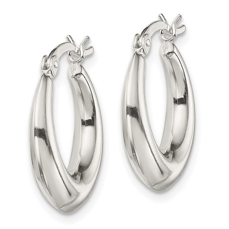 Sterling Silver Polished Hoop Earrings