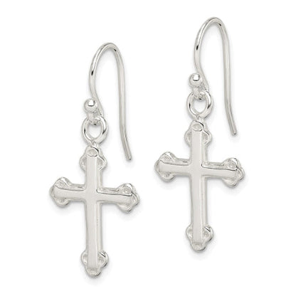 Sterling Silver Cross Earrings