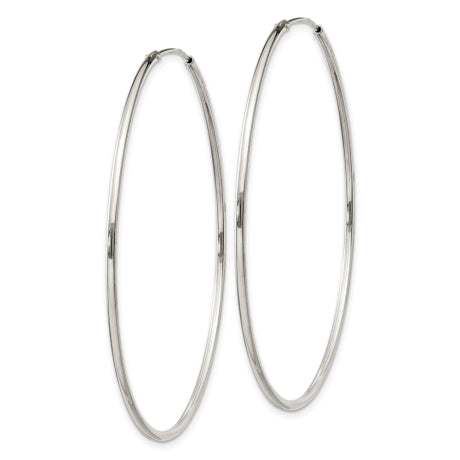 Sterling Silver 1.3mm Hoop Earrings