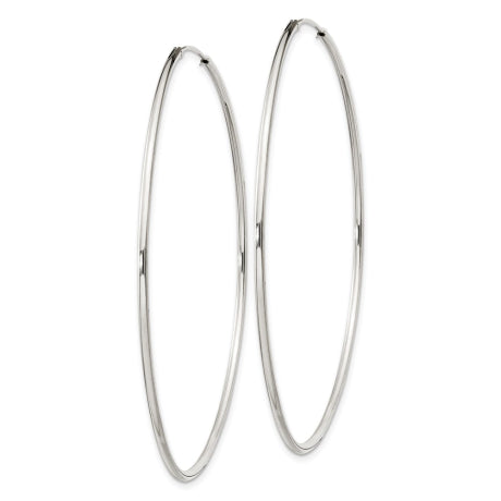 Sterling Silver 1.3mm Hoop Earrings