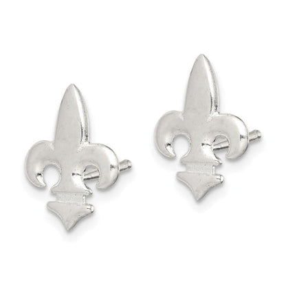 Sterling Silver Fleur De Lis Earrings