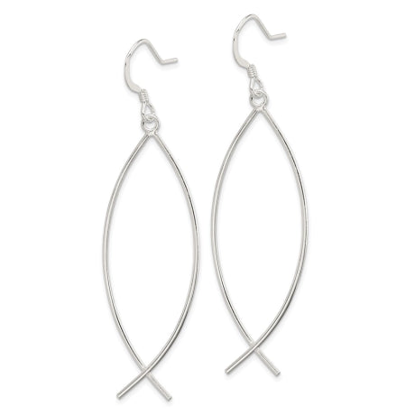 Sterling Silver Ichthus (fish) Earrings