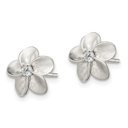 Sterling Silver CZ Post Earrings