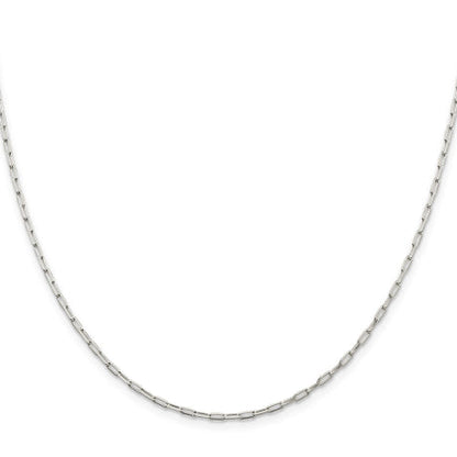 Sterling Silver 2mm Elongated Open Link Chain