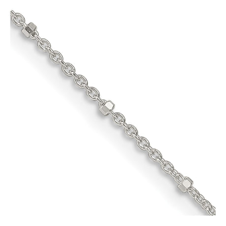 Sterling Silver 1.25mm Rolo with Beads Chain