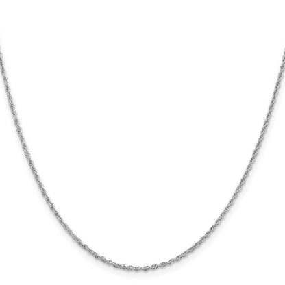 Sterling Silver Rhodium-plated 1.6mm Loose Rope Chain