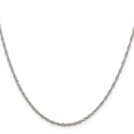 Sterling Silver 1.95mm Loose Rope Chain