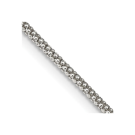 Sterling Silver 1.6mm Corona Chain