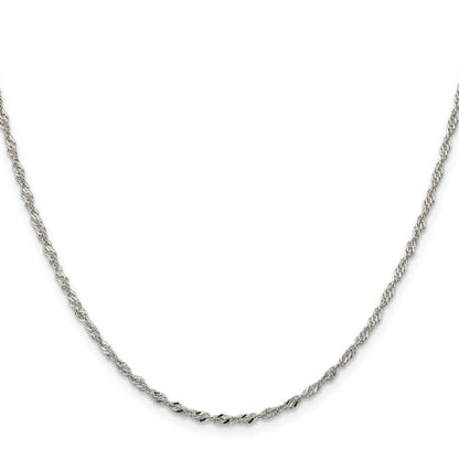 Sterling Silver 2mm Singapore Chain