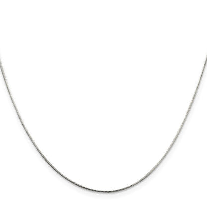 Sterling Silver .85mm Diamond-cut Snake Chain