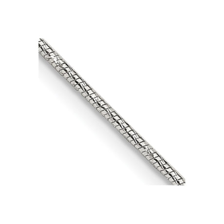 Sterling Silver 1.25mm Diamond-cut Snake Chain