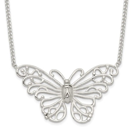 Sterling Silver Butterfly Necklace