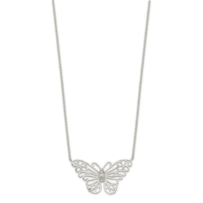 Sterling Silver Butterfly Necklace