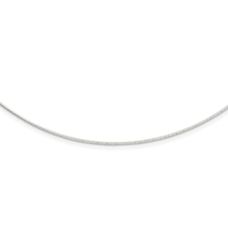 Sterling Silver Fancy 1mm Neckwire