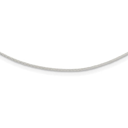 Sterling Silver 1mm Twisted Neckwire