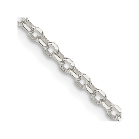 Sterling Silver 2.5mm Diamond-cut Cable Chain