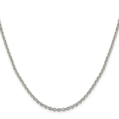 Sterling Silver 2.5mm Diamond-cut Cable Chain