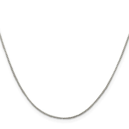 Sterling Silver 1mm Round Box Chain