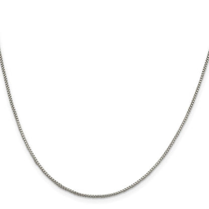 Sterling Silver 1.25mm Round Box Chain