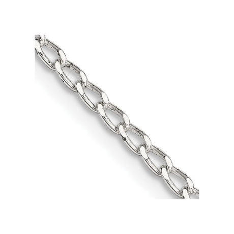 Sterling Silver 2mm Open Elongated Link Chain