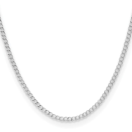 Sterling Silver 3.0mm Open D/C Curb Chain