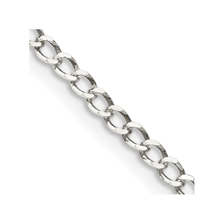 Sterling Silver 3.0mm Open D/C Curb Chain