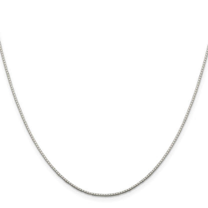 Sterling Silver .9mm 8 Sided Diamond-cut Mirror Box Chain