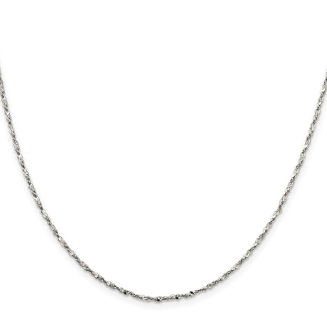 Sterling Silver 1.6mm Twisted Serpentine Chain